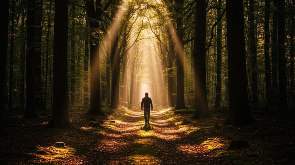 Person walking toward light symbolizing recovery from narcissistic abuse