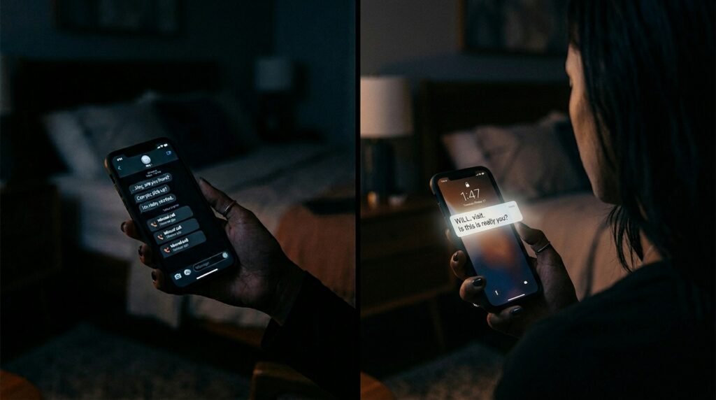 woman hand holding phone